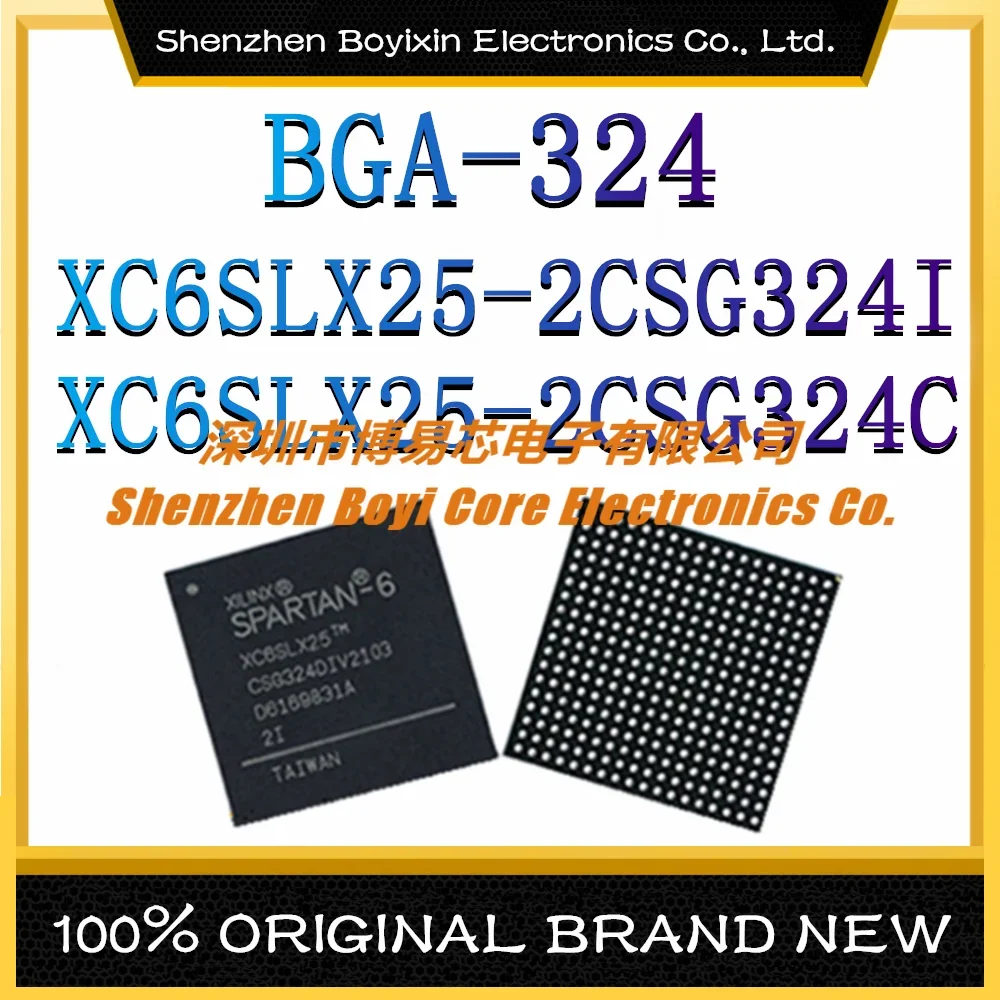 

XC6SLX25-2CSG324I XC6SLX25-2CSG324C Package: BGA-324 Programmable Logic Device (CPLD/FPGA) IC Chip