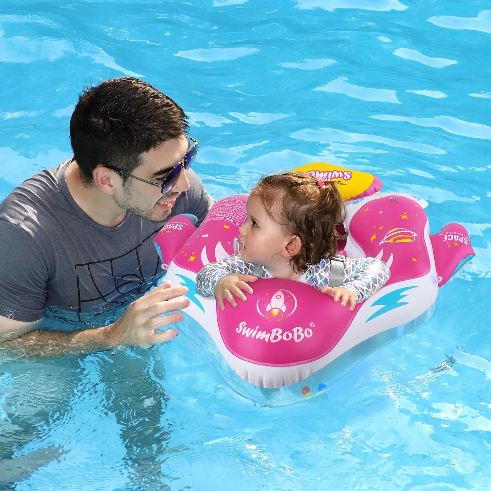 Swimbobo Inflatable Baby Swimming Float Water Toy Swimming Floats Trainer Child Swim Pool Ring PVC Children Floating For Summer 2