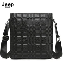 

Jeep Buluo Man's Messenger Bag Hot Sale New Crossbody Shoulder Bags For Men Business Casual High Quality Real leather Tote