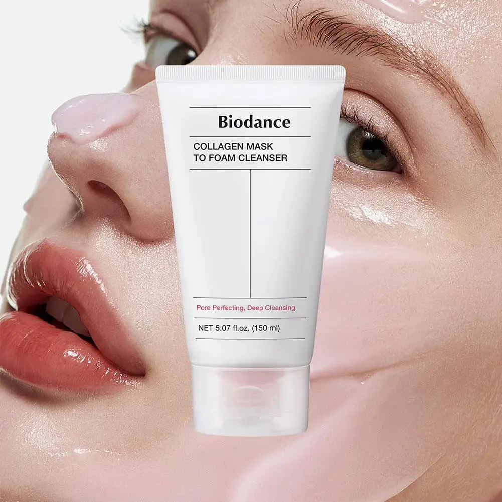 150ml BIODANCE 2-in-1 Collagen Facial Cleanser Foam - Mild Cleansing Deep Cleaning Moisturizing Double Effect Skincare 2