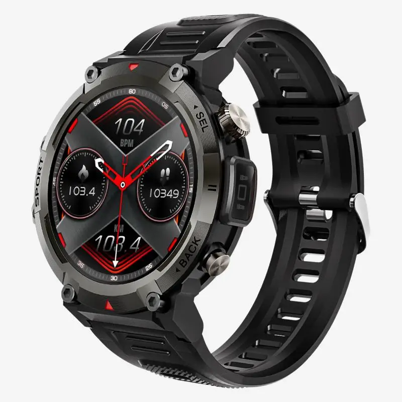 S100 Ke3 Outdoor Smartwatch 1.45-Inch Hd Large Circle Screen Flashlight Information Push Sports Watch