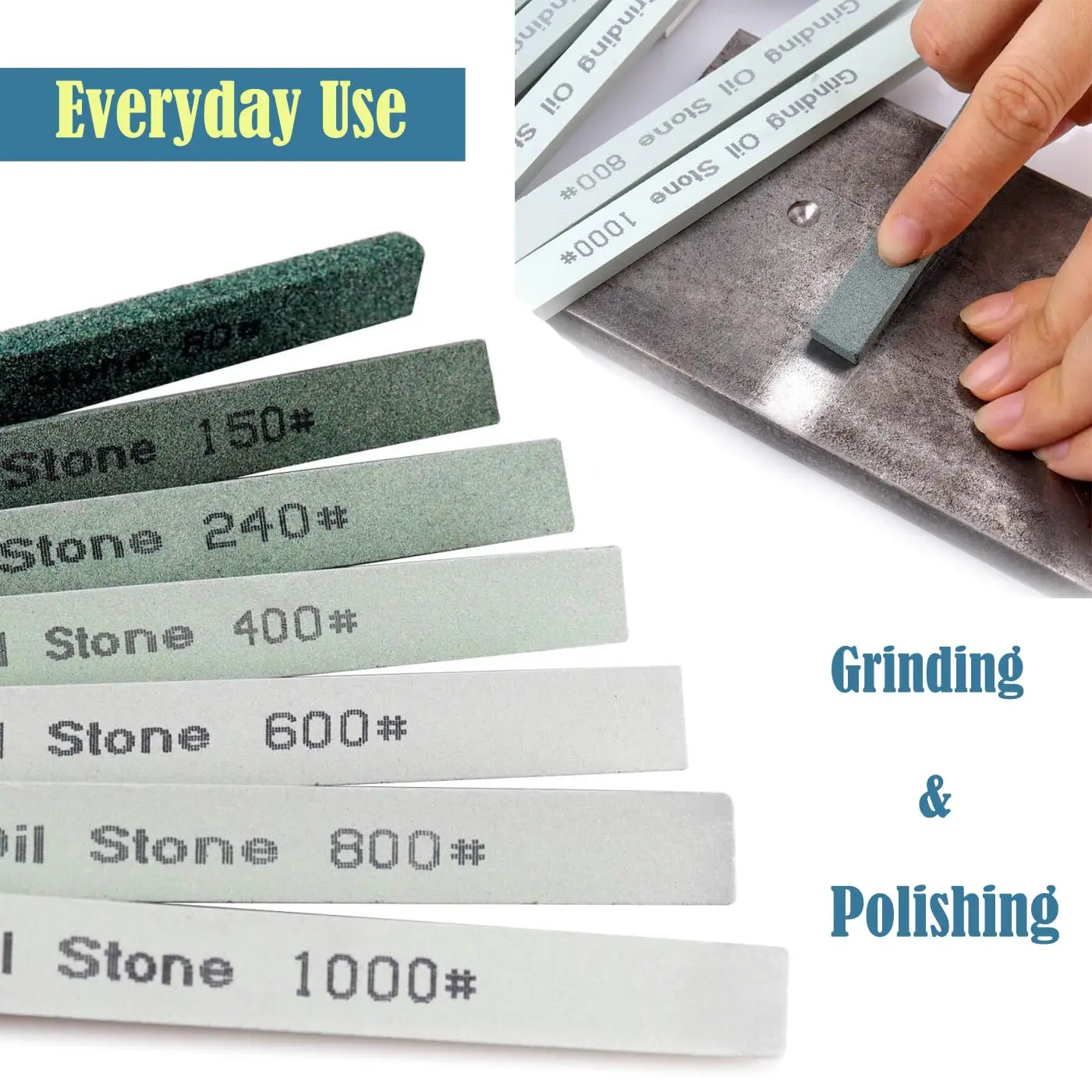 Knife Sharpener Sharpening Stone Set Silicone Carbide Oil Stone 80-1000  Grit Polishing Whetstone Honing Stone for Knife Scissor - AliExpress