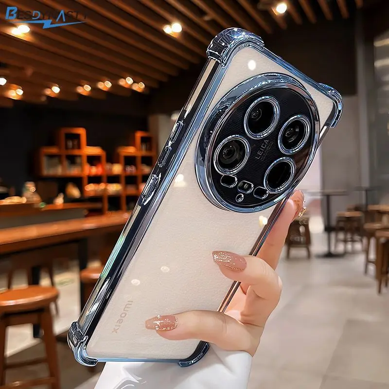 Electroplating Transparent Shockproof Case with Built-in Lens Film