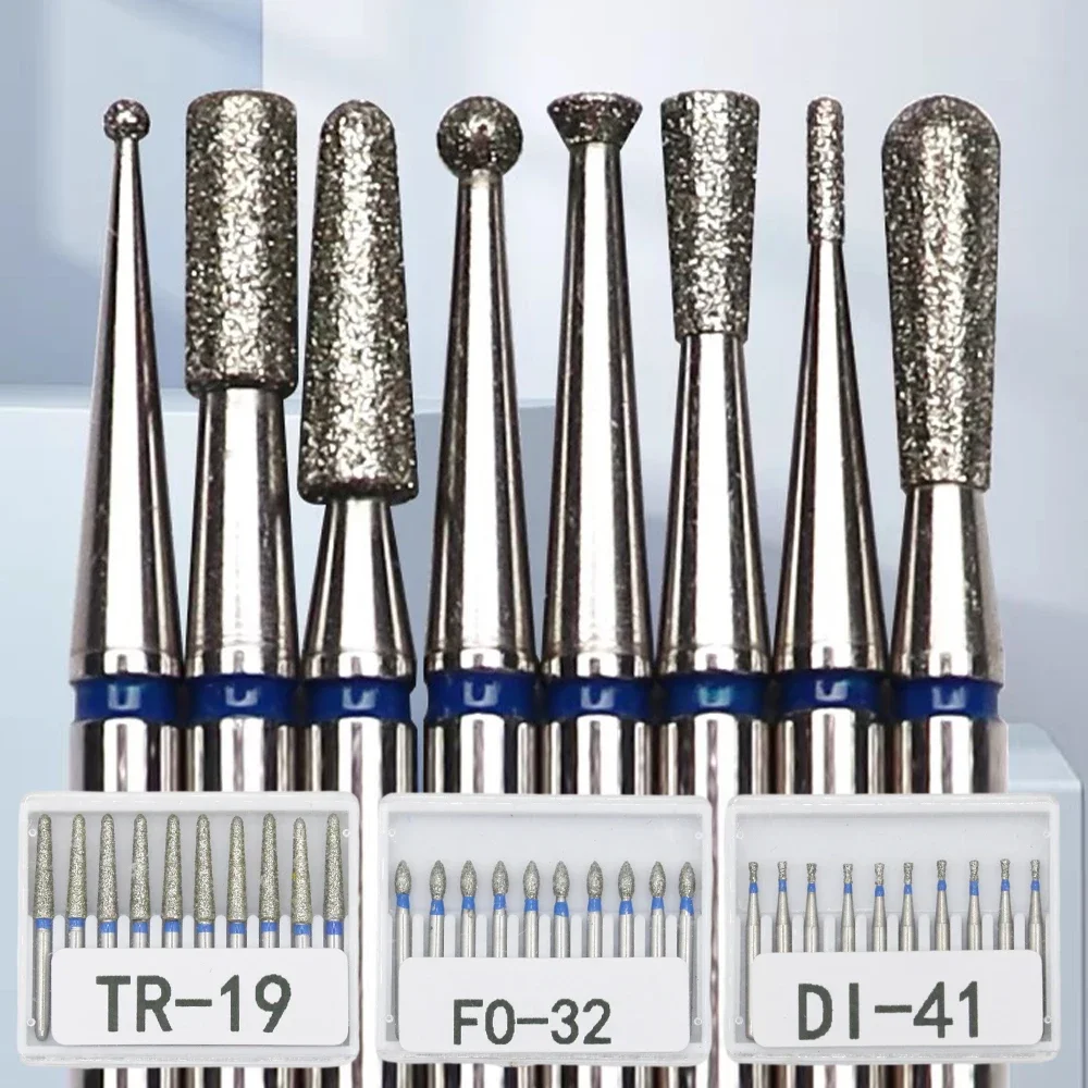 AG 10 pieces/set FG diameter drill bit 1.6mm high-speed handle TC/TF/TR/BC/DI/EX/FO/SF/SI/SO series drill bits