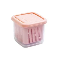 Réfrigérateur de cuisine, Mini boîte de rangement à deux couches, organisateur de réfrigérateur 5
