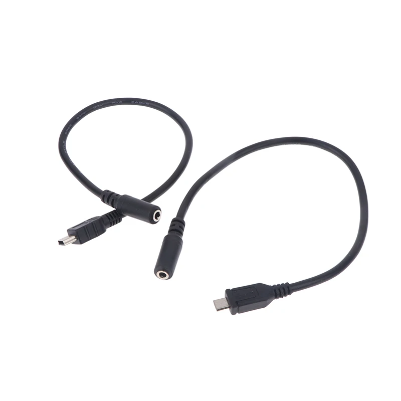 Micro USB to 3.5mm Jack Headphone Earphone Cable Adapter Socket Audio Cable for Active Clip Microphone Conversion Adapter