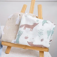 5 Pcs/Set Muslin Baby Feeding Bibs Bamboo Cotton Swaddle Feeding Burp Cloth Newborn Soft Cotton Baby Blanket 60*60cm 2