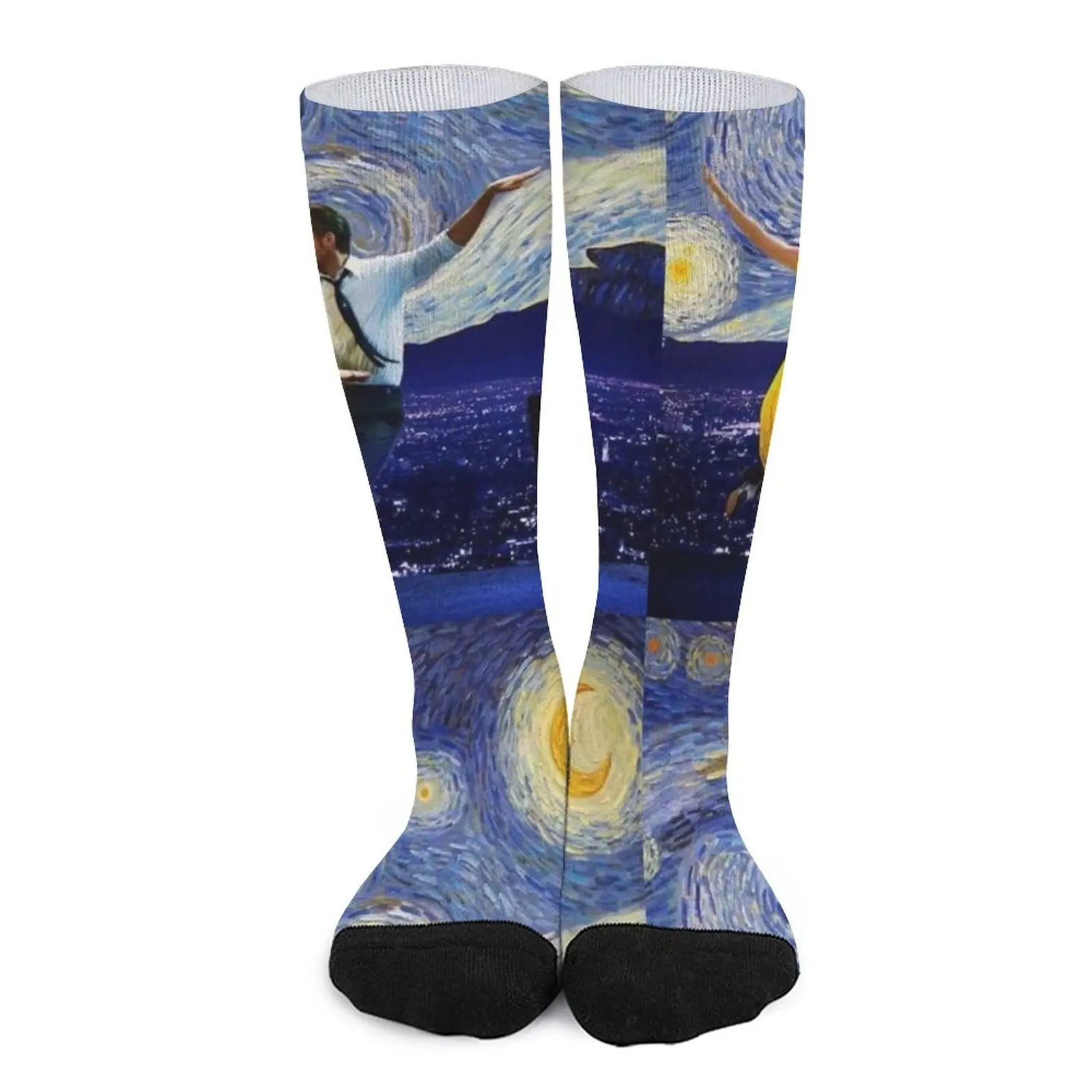 starry night and lalaland Socks hiphop Stockings compression socks for woman