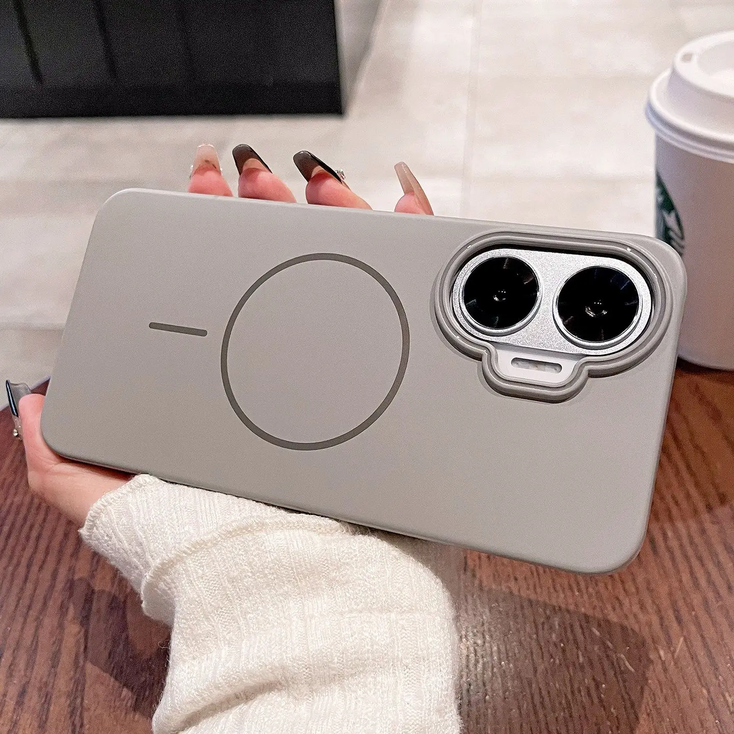 Sleek Magnetic Wireless Charging Protective Back Cover