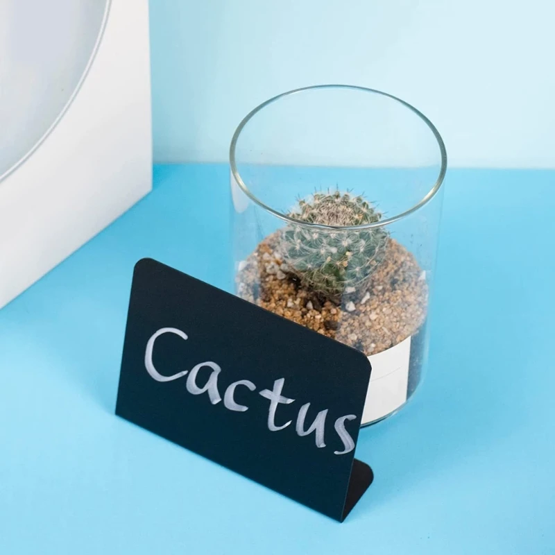 재기록 가능한 작은 칠판 분필 기호 분필 라벨 미니 라벨 지울 수있는 메시지 미니 칠판 로그인 식품 골판지 594A