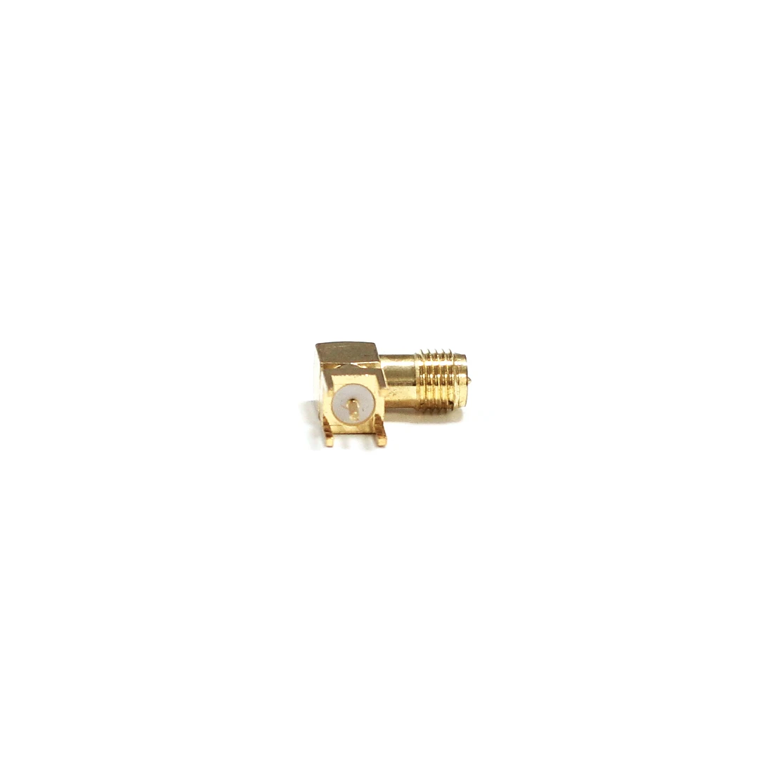 1pc RP-SMA  Female Jack  RF Coax Modem Convertor Connector  PCB Mount Right Angle  Goldplated  NEW  Wholesale