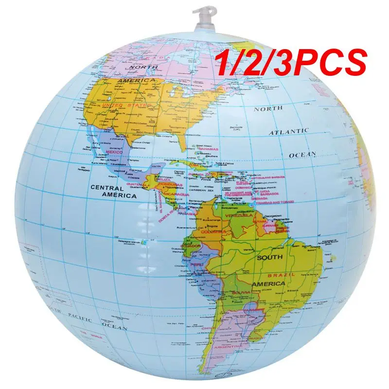Inflatable Balloons 1/2/3PCS 16/12inch Inflatable Globe Earth Map Ball