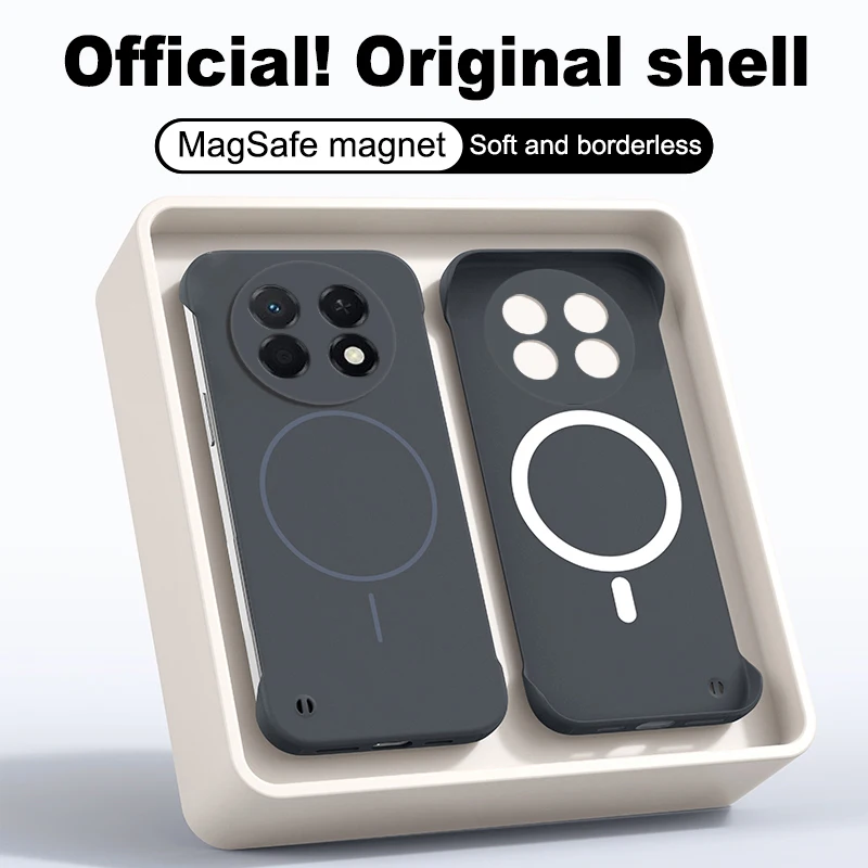 MagSafe Frameless Shockproof Matte Hard PC Case - Ultra Thin Back Cover