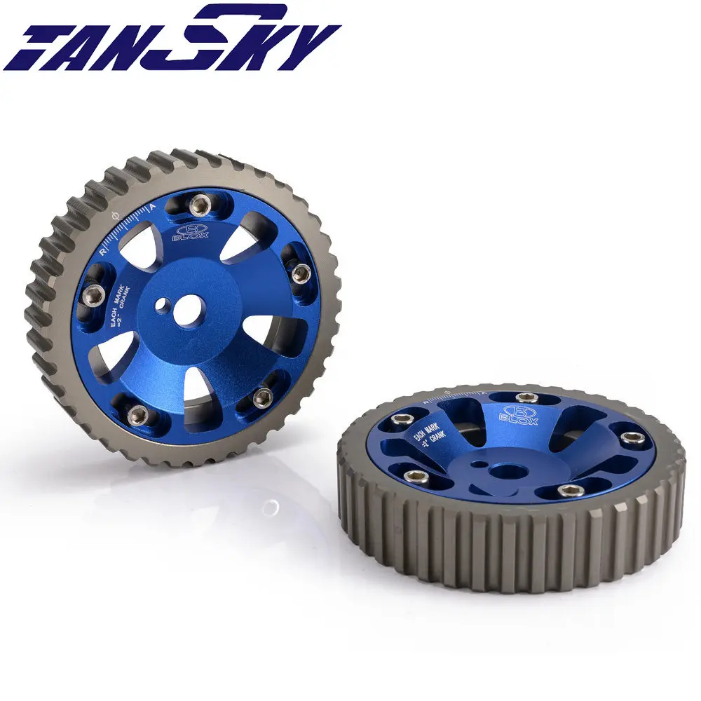 Aluminum Cam Gear Pulley Camshaft For Mitsubishi 4G15 SOHC Engine 2Pcs TK-CG4G15BL