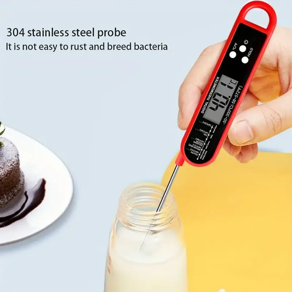 Stainless Steel Digital Instant Read Cooking Thermometer with Probe