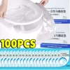 Wholesale Disposable Toilet Seat Cover Portable Travel Waterproof Universal Plastic Individually Wrapped Toilet Seat Protectors 1