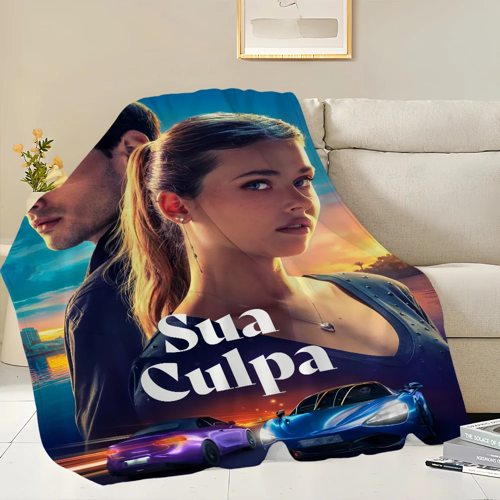 comfort warm soft plush blanket suitable Fault for c-Culpa sofa living tuya room office bedroom Your film travel Flannel gift 4