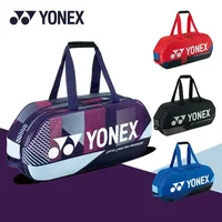 Yonex Genuine Badminton Bag 2024 NEW Sports Tennis Bag Waterproof Large Capacity Hold 6 Racket Professional Competition Training 1
