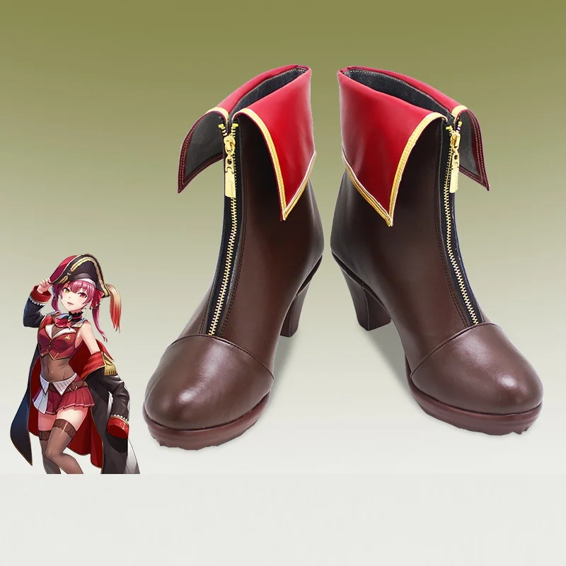 

Hololive Vtuber Houshou Marine Cosplay Shoes Halloween Carnival Custom Made Boots