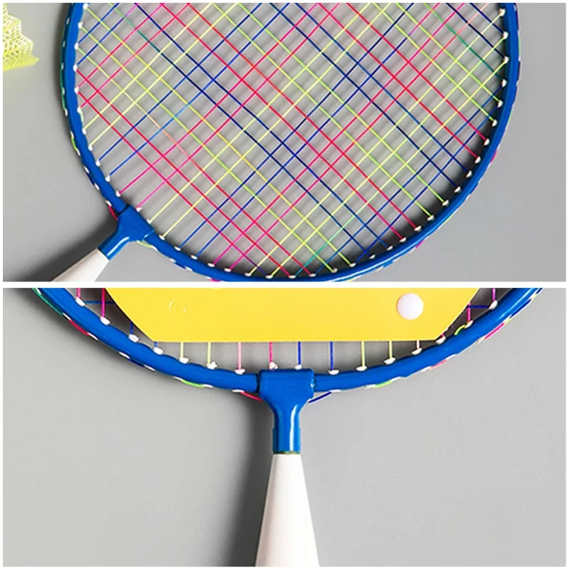 Kids Badminton Rackets Set with Soft Grip Oversize & Lightweight Shuttlecocks Racquet with Carry Bag for Children 2 Player