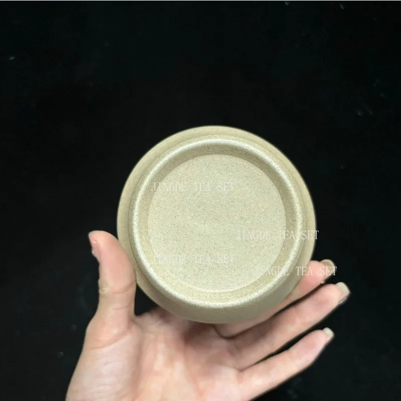 130ml Customized Coarse Pottery Gaiwan Antique Ceramic Tea Infuser Portable Beauty Tea Set Chinese with Lid Teacup Tea Bowl