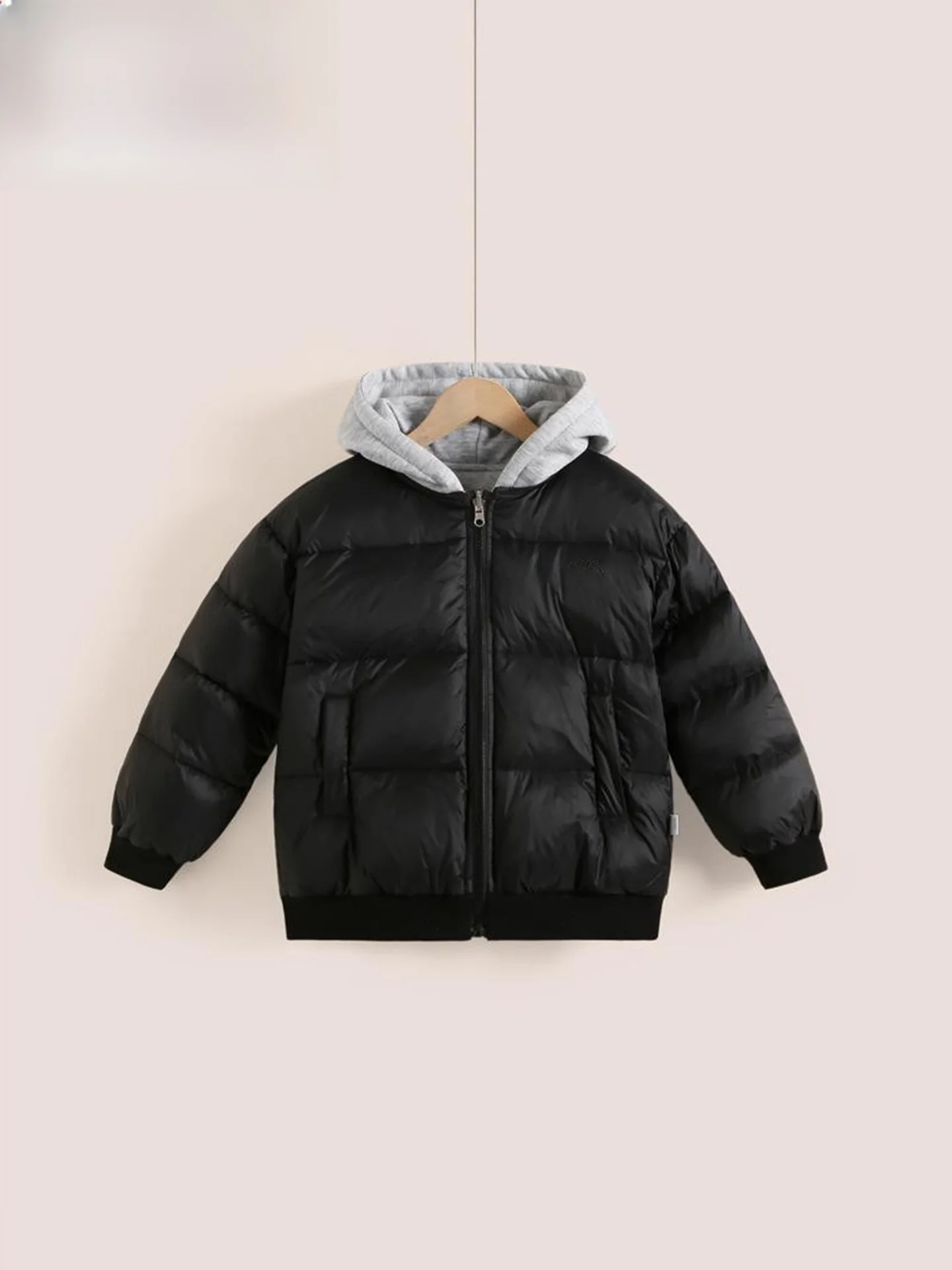 디즈니 아동용 겨울 푸퍼 재킷 양면 착용 가능 두꺼운 따뜻한 아우터웨어 남아 여아용 도시 캐주얼 스타일 지퍼 잠금