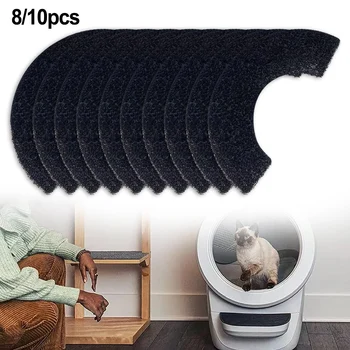 8PCS/10PCS Activated Carbon Filters For Litter Robot 4 |  Carbon Filter Easy Litter & Housebreaking Cat Supplies 1