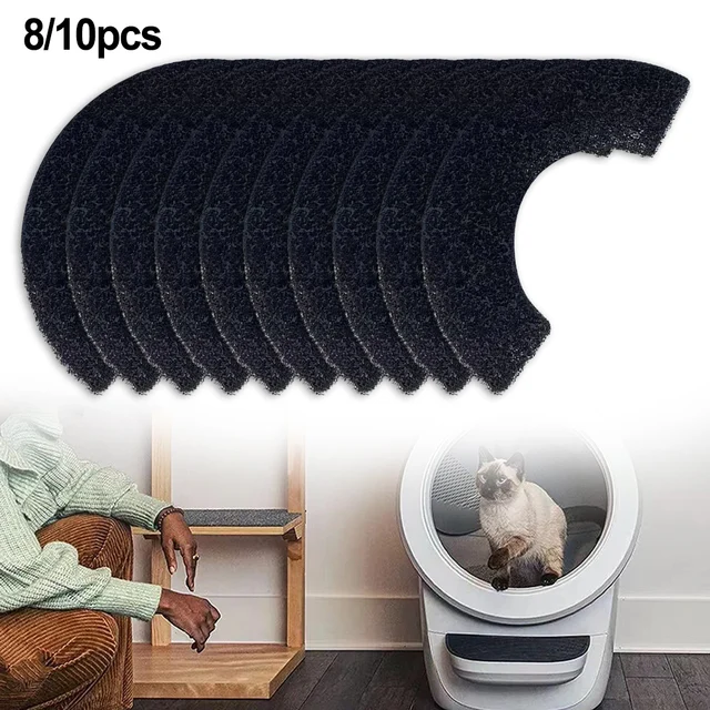 8PCS/10PCS Activated Carbon Filters For Litter Robot 4 |  Carbon Filter Easy Litter & Housebreaking Cat Supplies 1