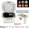 Sitcom Friends Wooden Music Box DIY Musical I Will Be There for You Mechanical Friendship Souvenir Christmas Party New Year Gift 5