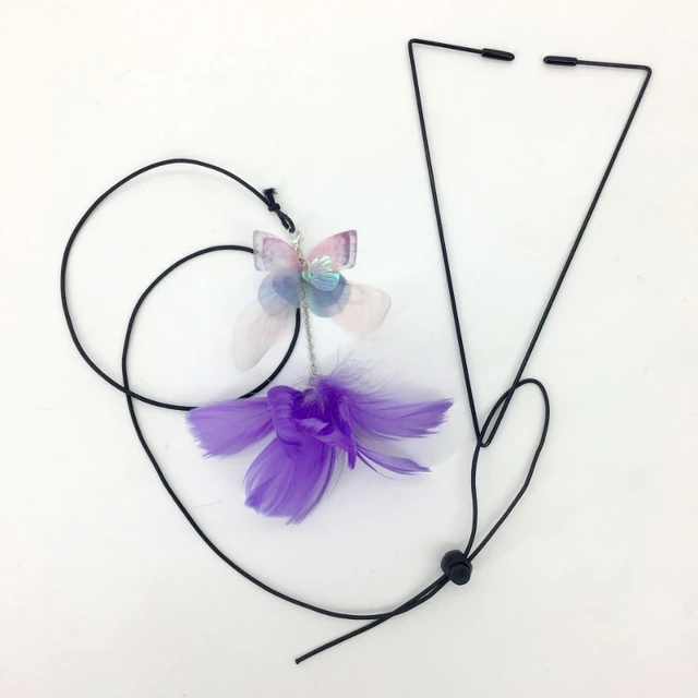 Interactive Cat Toy Cats Mouse Toys Hanging Door Retractable plaything Funny Self-hey kitten Scratch Rope Mouse Toy Pet Products 6