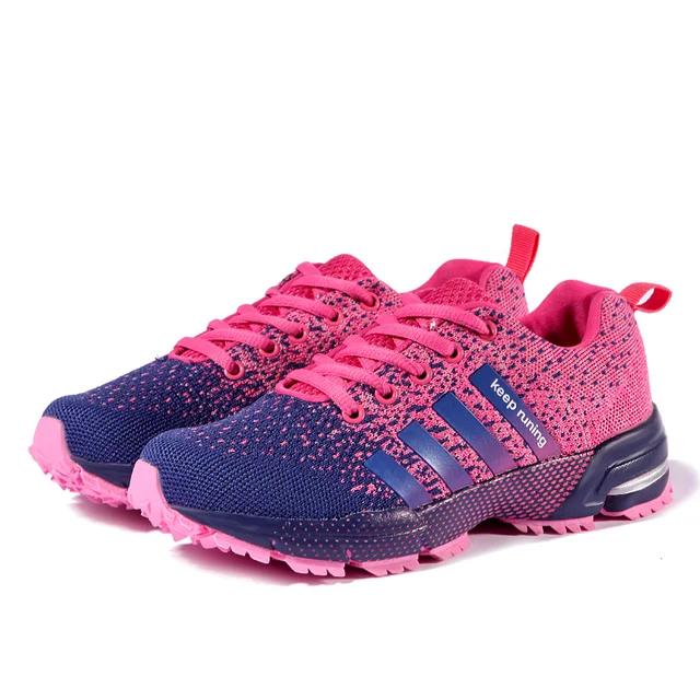 Zapatillas de correr transpirables para hombre y mujer, zapatos deportivos ligeros con cordones, calzado de entrenamiento atlético cómodo - Image 3