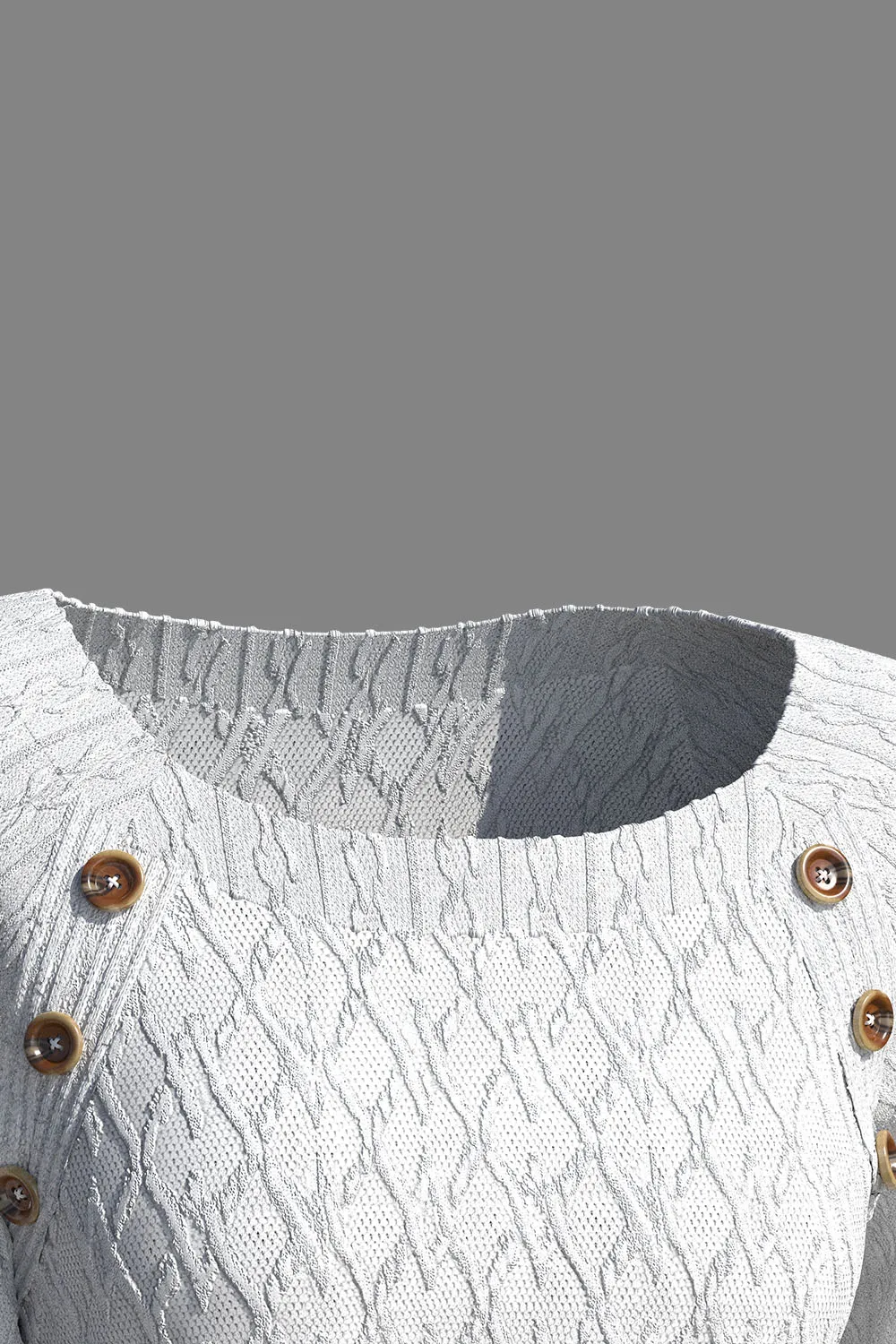 Рисунок 5 - Повседневный белый вязаный свитер