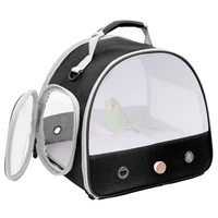 Bird Travel Carrier Portable Small Pet Bird Parrot Parakeet Cage Bag with Standing Perch and Soft Mat Side Mesh Window Pocket 1