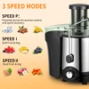 VAVSEA 600W Juicer Machine, Anti-Drip Centrifugal Juice Extractor with 3-Inch Feed Chute for Whole Fruits & Vegetables, BPA-Free 3