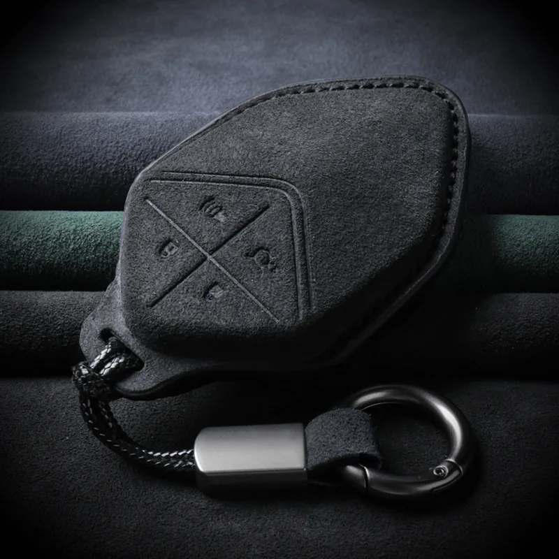 Per Changan Sl03 Alcantara Portachiavi In Pelle Scamosciata Portachiavi Portachiavi Per Accessori Auto