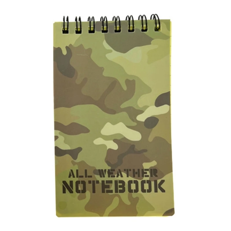 

Waterproof Notebook All-Weather Spiral Memo-Paper Notepad with Grid Paper for Outdoor Activities Recording