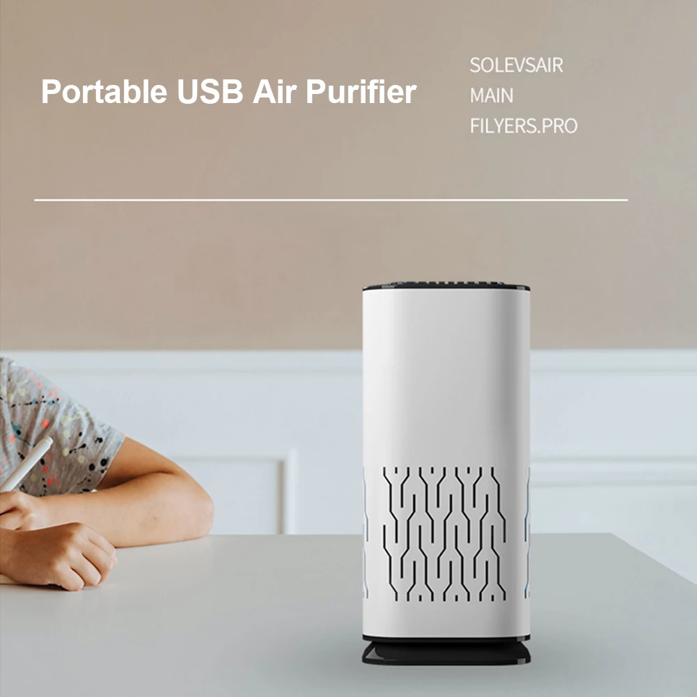 Portable USB Negative Ion Odor Eliminator Air Freshener Cleaner Household Office with Filter Odor Eliminator Remover