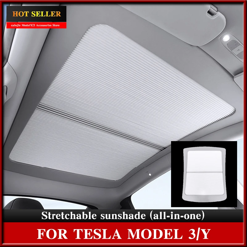 Parasol el stico para techo de coche accesorio para Tesla Model Y 2023 parasol-el-stico-para-techo-de-coche-accesorio-para-tesla-model-y-2023
