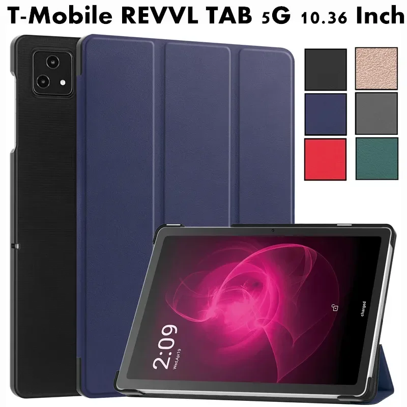 Premium 10.36-Inch Tablet Cover with Auto Sleep/Wake Function and Triple-Fold PU Leather Flip Stand
