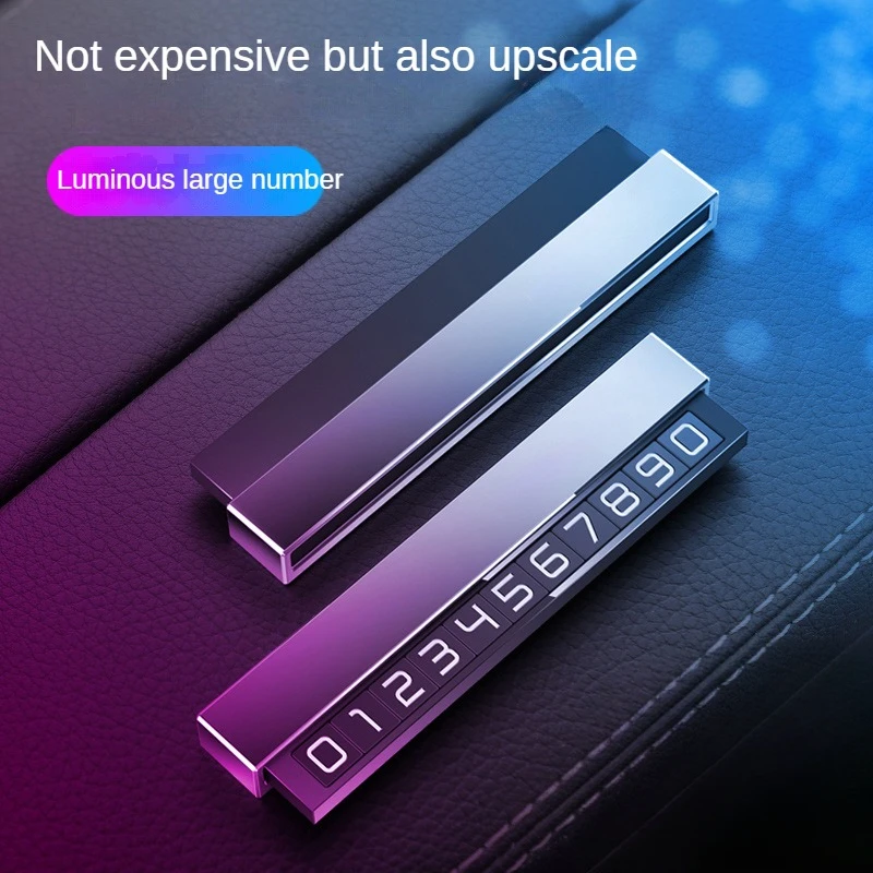 

Металлические креативные Стикеры для стайлинга автомобиля, табличка с номером телефона, автомобильные аксессуары