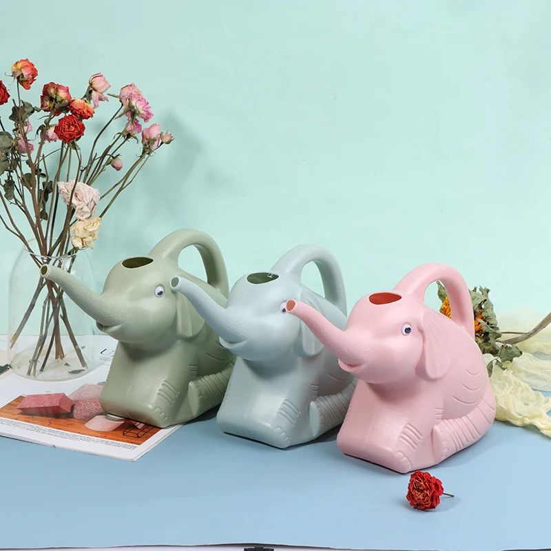 Plastic Elephant Watering Can HomePatio Lawn Gardening Plant Outdoor Irrigation
