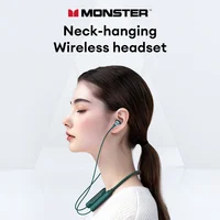 New Monster SG08 Wireless Bluetooth 5.4 Neckband Earphones Ultra-Long Battery Life Gaming Earbuds HD Call Sport Headset With Mic - Image 2