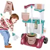 Mini Simulation Cleaning Tool Cart Pretend Play Kids Toys Broom For Children Vacuum Cleaner Broom Mop Set Cleaning Hygiene Toys 1