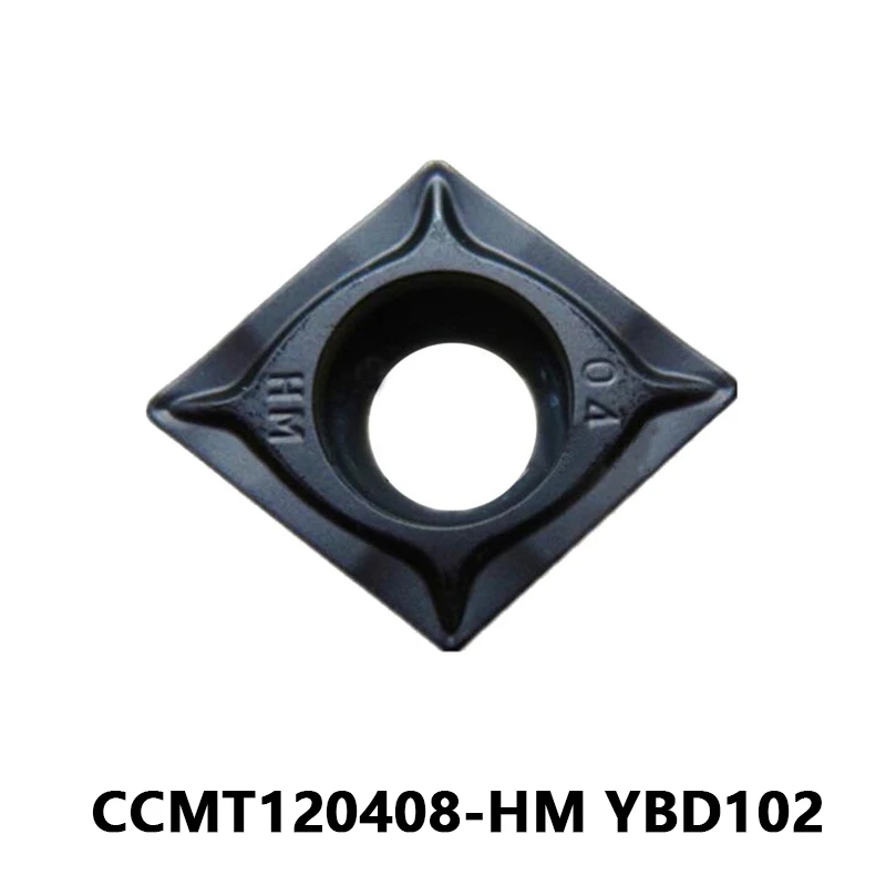 

CCMT120408 CCMT120408-HM YBD102 CNC внутренний твердосплавный инструмент для обработки деталей вращения токарный станок резак CCMT 120408 HM Высокое качество лезвия