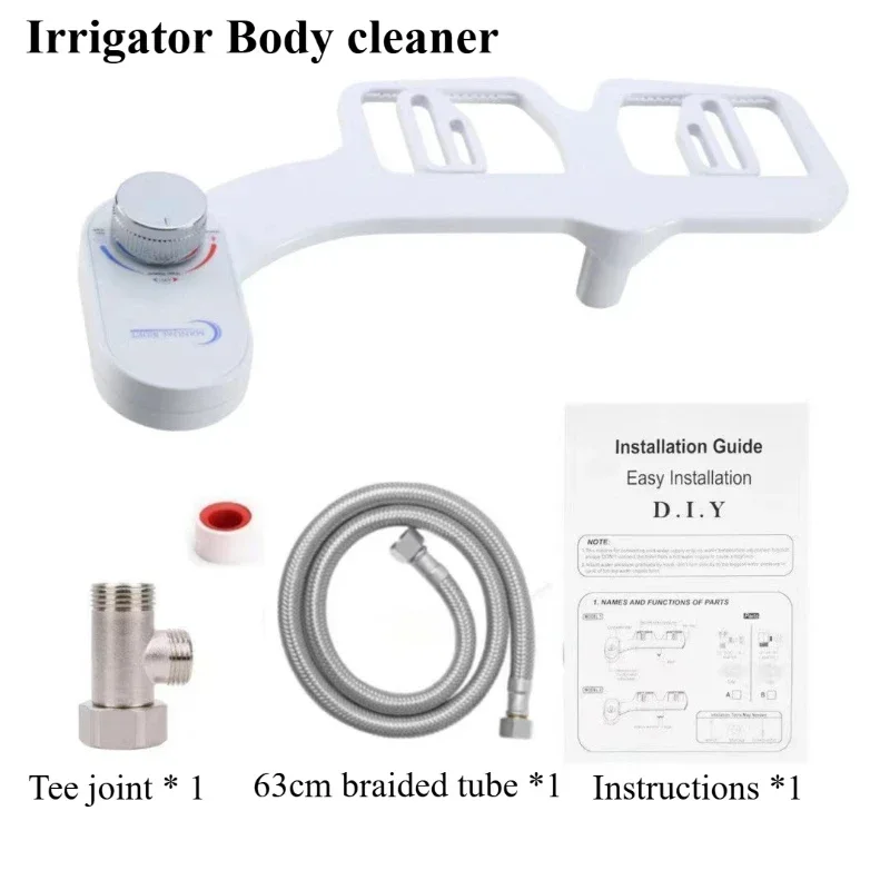 ครัวเรือนถอดปลั๊กอัจฉริยะ Simple ฝาครอบห้องน้ําล้างก้น Flusher ทําความสะอาด Body เดี่ยวเย็นสเปรย์คู่ติดตั้งง่าย 1