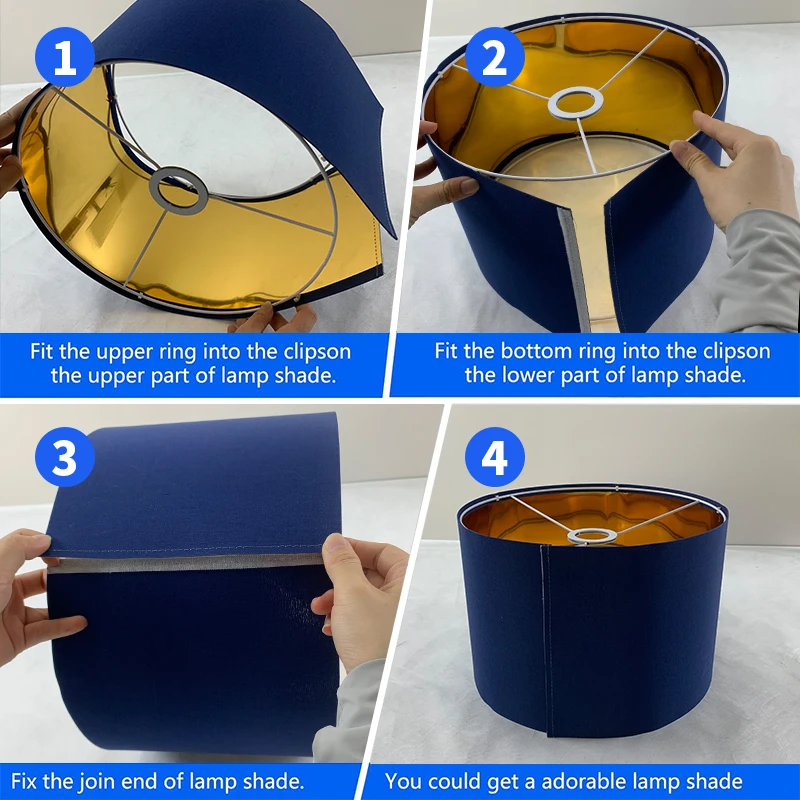 Fabric Desk Lamp Lampshade - Image 2