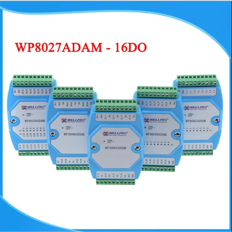 

WP8027ADAM 16DO цифровая Выходная стандартная связь RS485 MODBUS RTU