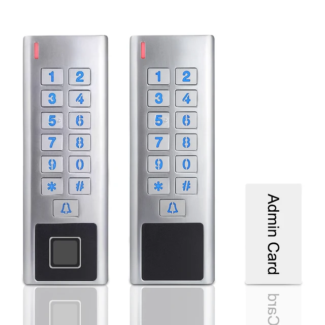 WiFi Tuya App Smart Fingerprint Door Lock Keypad RFID Card Reader Access Controler Outdoor Waterproof Door Access Control System 6