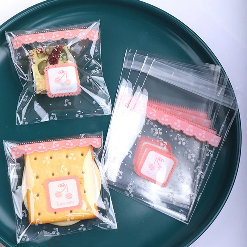 

100pcs 7x7cm Self Adhesive Cellophane Treat Bags For Candy Cookie Jewelry Packaging Gift Small Businesses Material Supplies