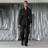 Fashion Men Suits Peaked Lapel Groom Wedding Tuxedos 2 Pieces Customized Prom Blazers Pants Outfit trajes elegante para hombres 1